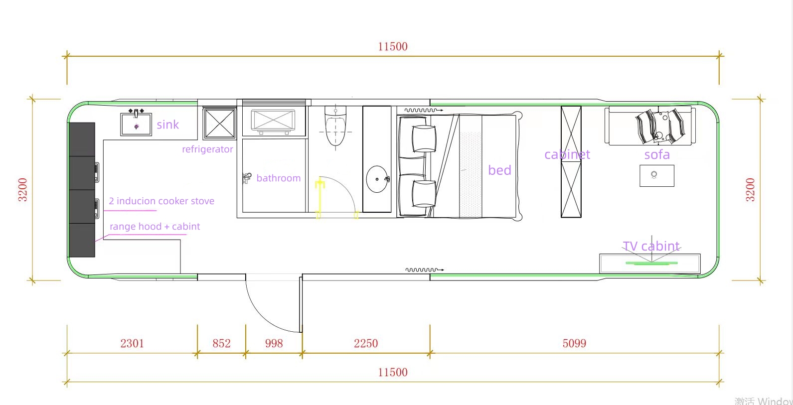 JINSOUL Space Capsule House E7 Model With 2 Beds Largest Capsule 